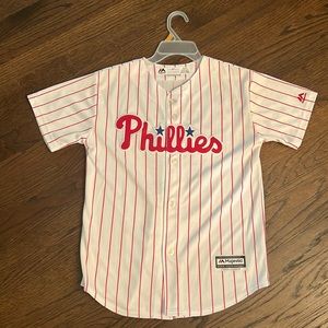 Phillies Herrera Baseball Jersey Youth Medium 10/12